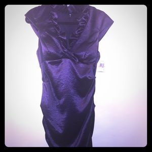 Xscape Purple Dress Sz 12 NWT